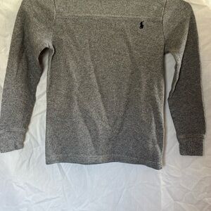 Polo by Ralph Lauren Gray Knit Top